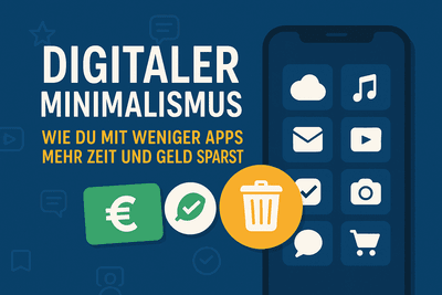 Digitaler Minimalismus: Wie du mit weniger Apps mehr Zeit und Geld sparst